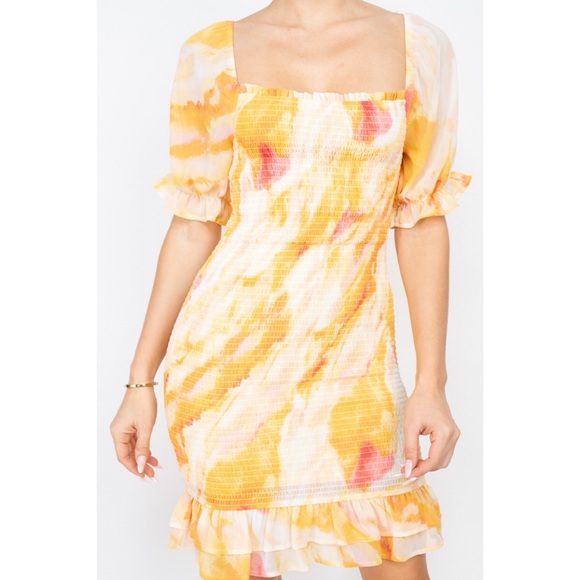 Yellow Mini Dress - Picture 3 of 4